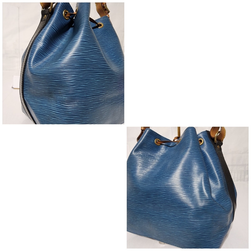 Louis Vuitton Epi Noe Drawstring Bucket Shoulder Bag Brown/Blue - Picture 6 of 16